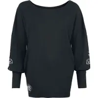 Harry Potter T-shirt manches longues de - Hedwige - S - L - pour Femme - noir - Taille L
