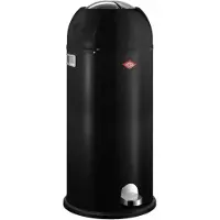 Wesco Poubelle à pédale 180731-62 KICKMASTER MAXI en noir de 40 litres / Collecteur de déchets / Poubelle