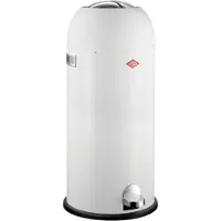 Wesco Poubelle à pédale 180731-01 KICKMASTER MAXI en blanc de 40 litres / Poubelles / Poubelles