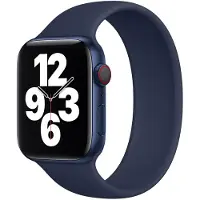 Apple Bracelet Boucle unique en Silicone Watch | 38/40/41/42 mm - Taille 9 - Deep Navy