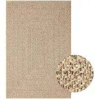 vidaXL Tapis 140x200 cm aspect jute Intérieur et extérieur