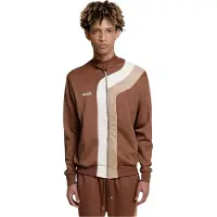 DEF Veste de survêtement beige / marron / blanc