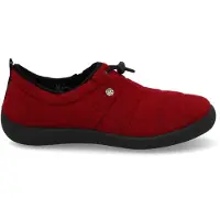 Rohde D. Chaussons d'intérieur pour femmes, modèle Olbia, couleur rouge, pour le quotidien