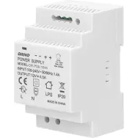 ORNO Alimentation pour rail DIN 12VDC 4,5A 54W Largeur 3 modules OR-PSU-1644