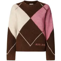 Pepe Jeans pour femme. PL7000037 Pull Cecily marron (S), Casuel, Acrylique