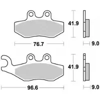 MALOSSI Plaquette De Frein Pour Scooter Piaggio 400 Mp3 Lt 2009 À 2012 Ar Neuf