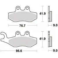 Brembo Plaquette De Frein Pour Scooter Piaggio 250 Carnaby Ie 2008 À 2009 Av / Ar Neuf