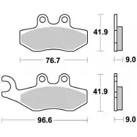 MALOSSI Plaquette De Frein Pour Scooter Piaggio 200 Carnaby 2007-2012 Av / Ar Neuf