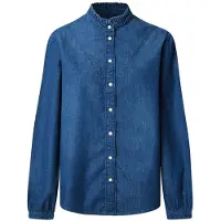 Pepe Jeans pour femme. PL30512035A0 Chemise Regular Denim blue (M), Bleu, Casuel, Coton, Manche longue