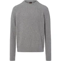 BOSS pour homme. 50548674 Pull gris glacier (L), Casuel, Laine