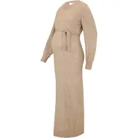 Mamalicious Robes en maille 'MLNEWANNE' beige