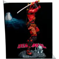 Mcfarlane Toys Deadpool Marvel Collection #1 Pvc Statue 1/10 18 Cm Rouge