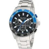 Nautica Montre à affichage analogique 'ONE' bleu / noir / argent / blanc