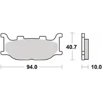 Sifam Plaquette De Frein Pour Scooter Yamaha 250 Yp Majesty Dx 1998 À 1999 Av Neuf