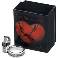 EtNox hard and heavy Bague de - Love Has No End - pour Unisexe - couleur argent - Taille Standard