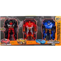 Speed Car Figurine Transrobot-3 Véhicules Larges (46452)