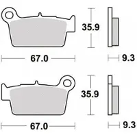 Braking Plaquette De Frein Pour Moto Tm 530 Mx F 4t Cross 2011 À 2018 Ar Neuf