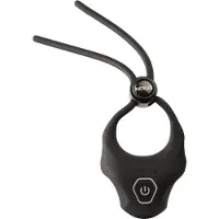 Nexus Forge - anneau pénis vibrant réglable - silicone noir