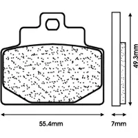 Piaggio Plaquette De Frein Origine Pour Scooter 300 Mp3 1c003813 Sbs-Si-100hh 4546354 Neuf
