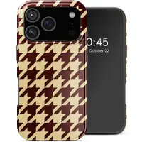 Selencia Coque arrière Vivid avec MagSafe pour Apple iPhone 17 Pro - Pied-de-Poule