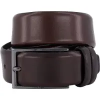 BOSS Ceinture 'Carmello' brun foncé / argent