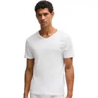 BOSS Lot de trois t-shirts en coton à col V