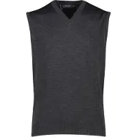 Maerz Merino Superwash Classic Fit Gilet anthracite, Unicolore