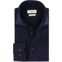 Profuomo Chemise 'Knitted' bleu marine