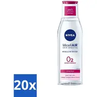 OEM Nivea - Eau micellaire O2 Oxygen Boost - Peau sèche - 200 ml - Pack avantage - 20 pièces