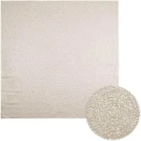 vidaXL Tapis ZIZUR Crème 240x240 cm Aspect jute Intérieur et extérieur