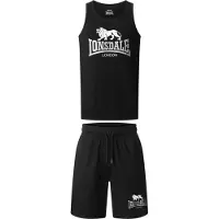 Lonsdale Survêtement 'Polmood' noir / blanc