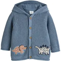 Next Cardigan bleu-gris / marron / blanc