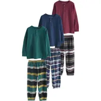 Next Pyjama bleu marine / émeraude / bordeaux / noir