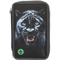Dino World Depesche Adventure World trousse à crayons 3 compartiments LED PANTHER