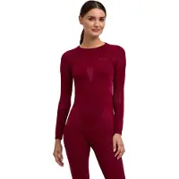 Falke - Sous-vêtement technique chaud - Longsleeved Shirt Warm W Merlot pour Femme - Taille S - Bordeaux