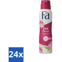 Fa Pflege FA - Pink Passion - Déodorant spray - Rose rose - 150 ml - Pack économique - 24 pièces