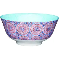 Kitchencraft 4x Bol en grès, Saladier + bol, Bleu