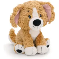 Nici Doudou chien assis brun 20 cm Chien en peluche