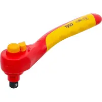 Bgs Clé à cliquet réversible VDE | Sortie carrée 10 mm (3/8") | 1 000 V