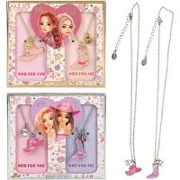 TOPModel - BFF Necklace With Boots and Hat COWGIRL - Pink, Purple, (Acier inoxydable)