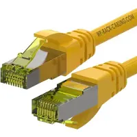 Wp Europe WP WPC-PAT-6ASF010Y câble de réseau Jaune 1 m Cat6a S/FTP (S-STP)