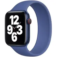 Apple Bracelet Boucle unique en Silicone pour Watch | 44/45/46/49 mm - Taille 12 - Toma Blue