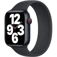 Apple Bracelet Boucle unique en Silicone Watch | 38/40/41/42 mm - Taille 7 - Midnight