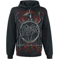Slayer Sweat-shirt zippé à capuche de - Black Eagle - S - 5XL - pour Homme - noir - Taille 3XL