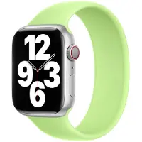 Apple Bracelet Boucle unique en Silicone Watch | 38/40/41/42 mm - Taille 4 - Sprout Green