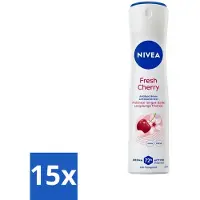 Nivea - Déodorant anti-transpirant - Cerise fraîche - 150 ml - Pack avantage - 15 pièces
