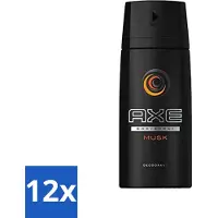 Axe Ax - Déodorant spray pour le corps - Musc - 150 ml - Pack économique - 12 pièces