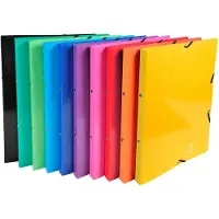 Exacompta Classeur à anneaux Iderama 54829E élastique 20 pièces Couleur assortie A4 (A4, 20 mm)