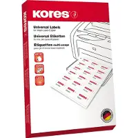 Kores Étiquette L10537R 105x37mm rouge 1.600 pcs/paquet