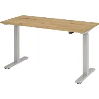 Hjh OFFICE PRO Bureau VXMST614/R/S 140x67cm chêne